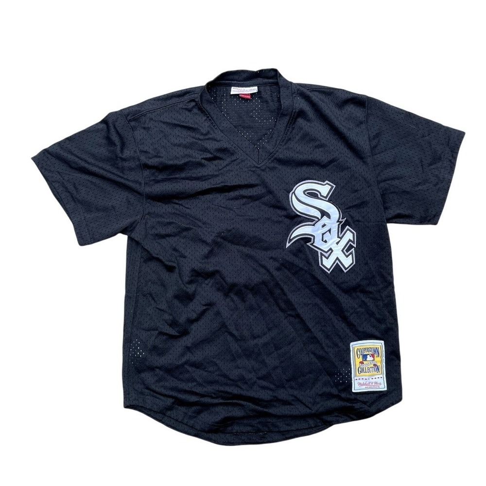 Mitchell & Ness Chicago White Sox Jersey Black Mesh Cooperstown Collection Men M